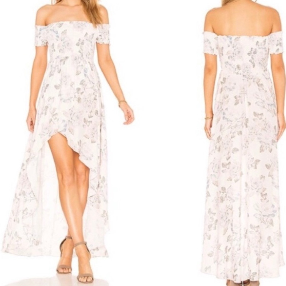 Show Me Your MuMu Floral Off the Shoulder Dress